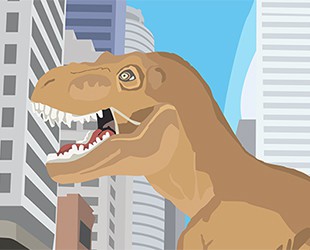 T-Rex en plein Manhattan